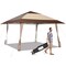 Costway 13'x13' Patio Pop-Up Gazebo Canopy Tent Portable Instant Sun Shelter Coffee
